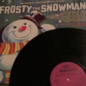 ☃️Vintage 1960 FROSTY THE SNOWMAN
 VINYL RECORD DIPLOMAT Christmas Record VNPLVC